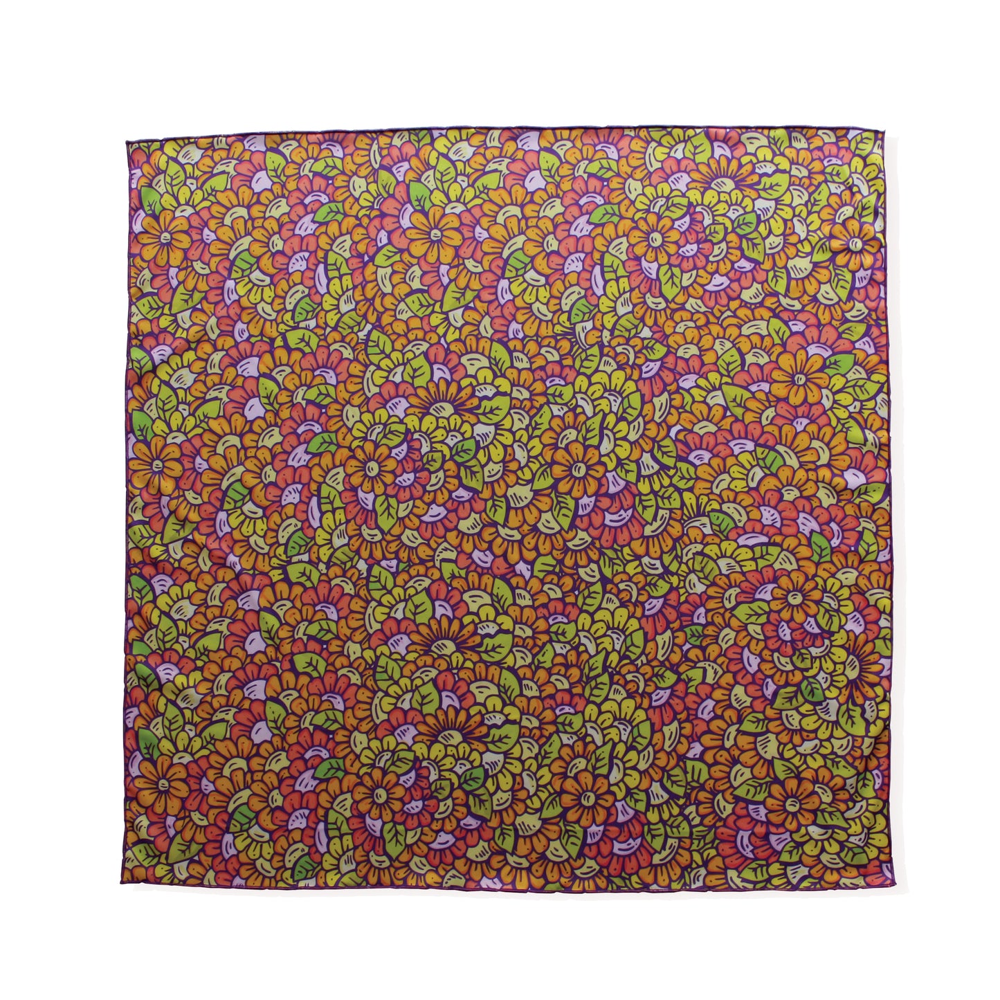 Lenço Bandana  Bloom 60x60cm